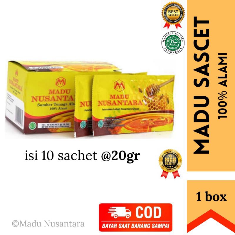 

Madu Nusantara Super Sachet 20gr x 10sachet (1box)