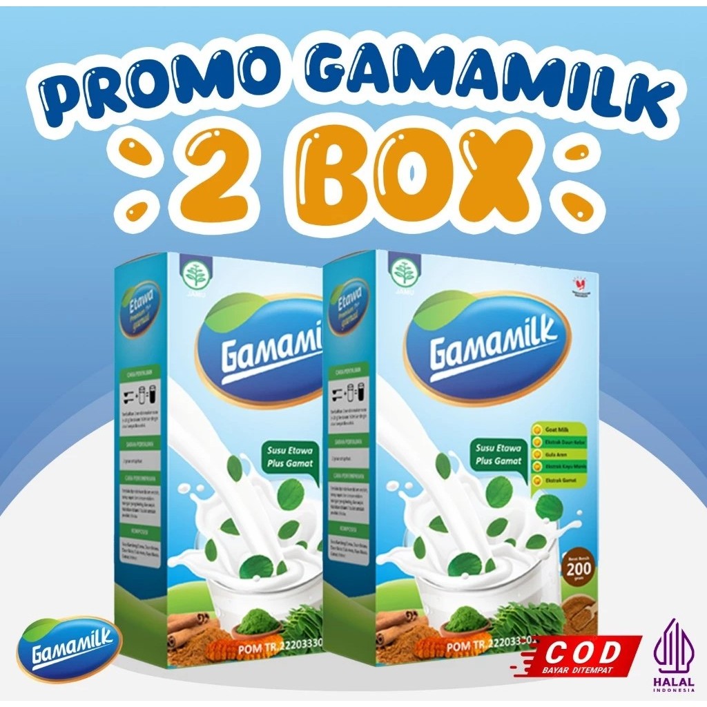 

GAMAMILK 2 BOX - Susu Etawa Plus Gamat Membantu meredakan Nyeri Sendi, Rematik