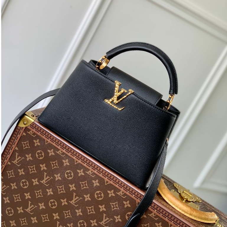 Louis Vuitton Capucines East West Small Shoulder Backpack LV Crush Collection