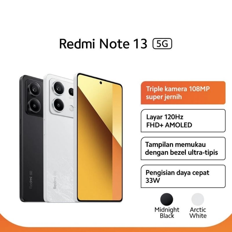 HP REDMI NOTE 13 5G RAM 8/256GB GARANSI RESMI