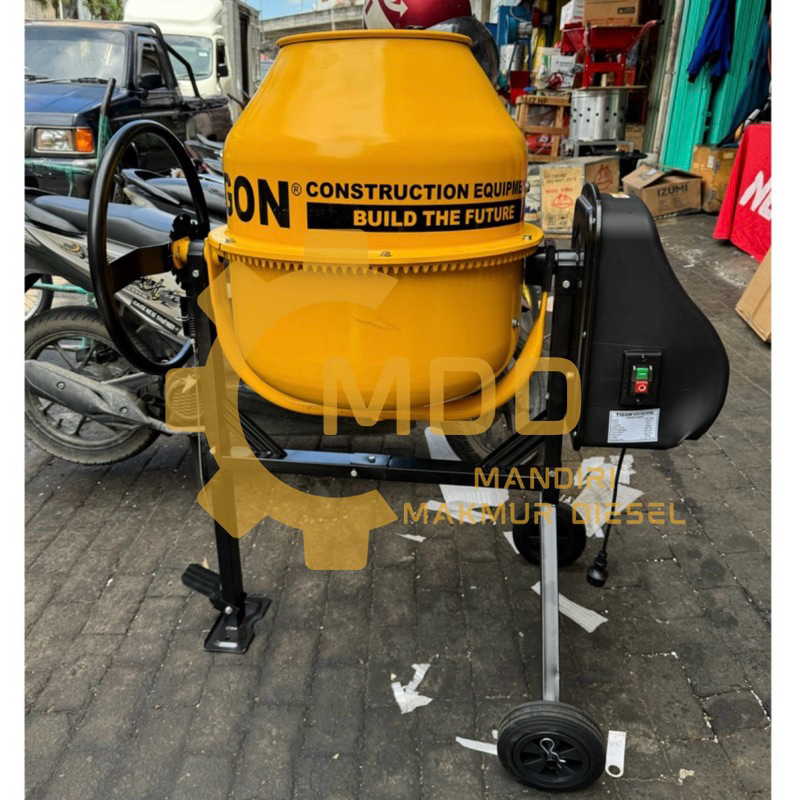 Mesin Molen Aduk Semen TIGON TCM 200L + Engine GX 200