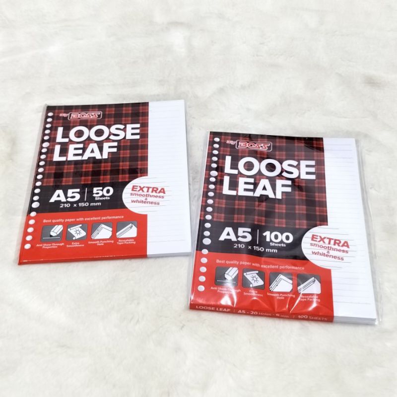 

Kertas Loose leaf Big Boss A5 50 Lembar / A5 100 Lembar