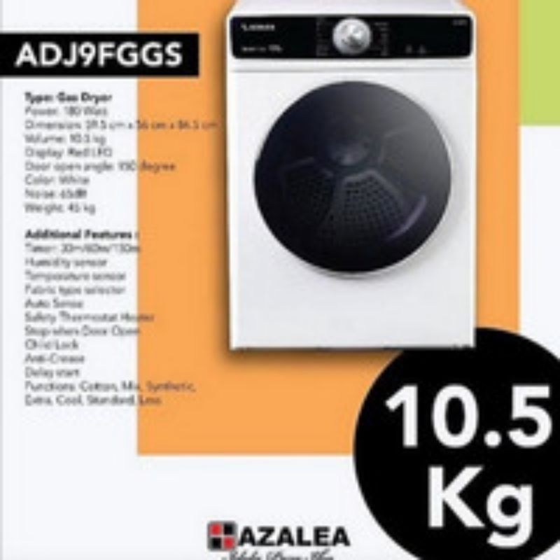 Dryer 10,5kg Azalea MESIN PENGERING DRYER AZALEA 10,5 KG