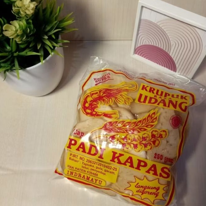 

Kerupuk Udang Padi Kapas Mentah