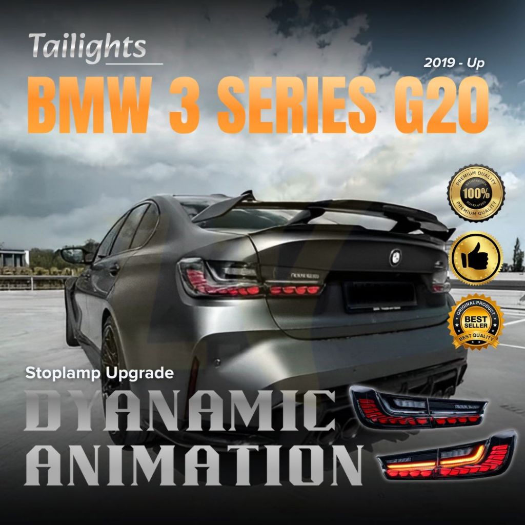 BMW G20 (2019 - UP) 3 SERIES - LAMPU BELAKANG / STOP LAMP / STOPLAMP - UPGRADE DYNAMIC ANIMATION TAI