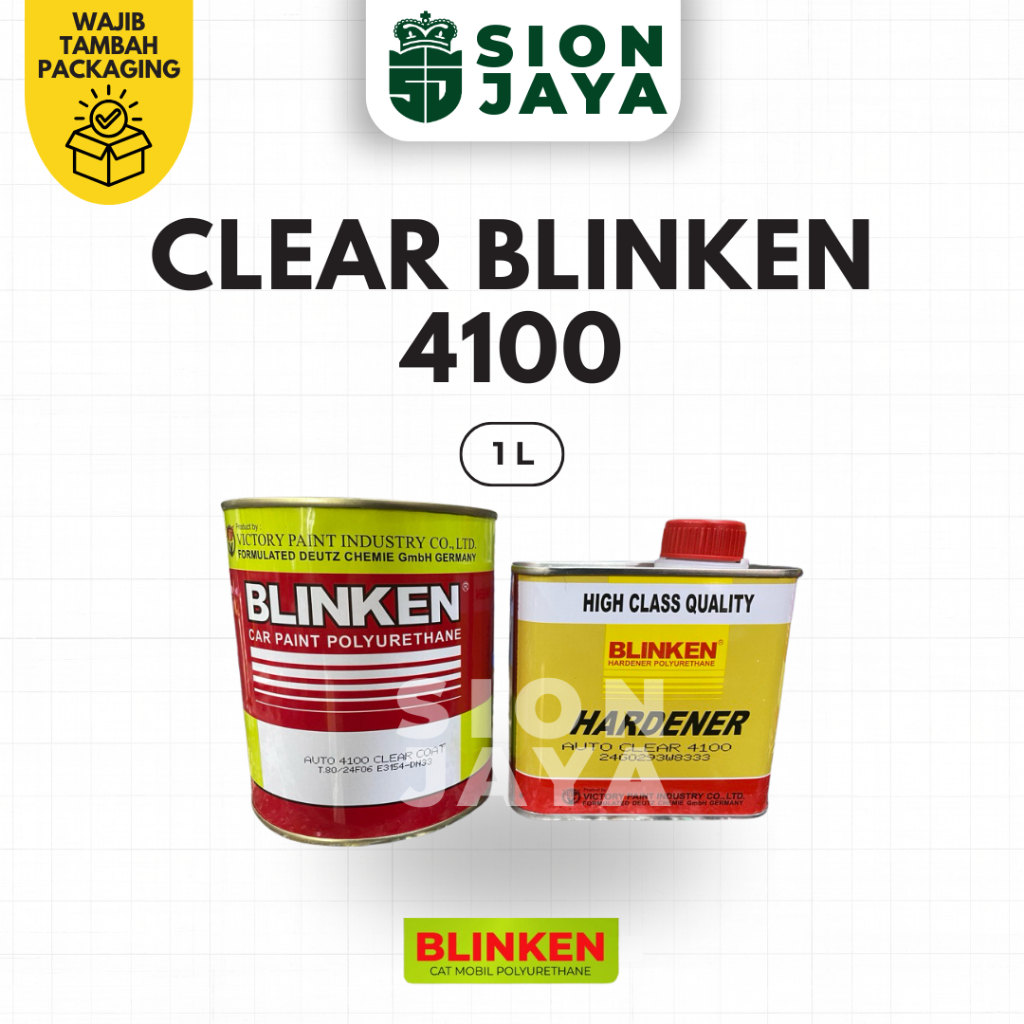 [1 Kg] Pernis Motor / Varnish Mobil / Clear Blinken Polyurethane HS 4100 + Hardener