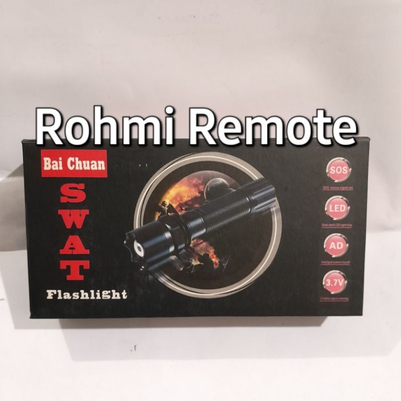 LAMPU SENTER TANGAN LED POLICE SWAT BAI CHUAN FLASHLIGHT 8460-1