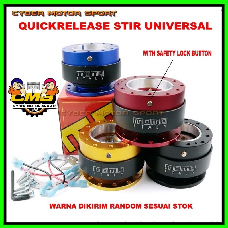 Quickrelease hub boskit setir mobil universal. lepas pasang stir racing sekali klik . momo hub steer