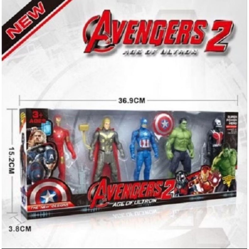 mainan Avengers 5in1 - robot Avengers heroes5in1-mainan anak avengers 2115