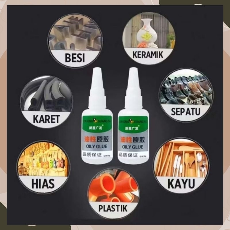 

Lem setan super glue isi 50ml lem super kuat
