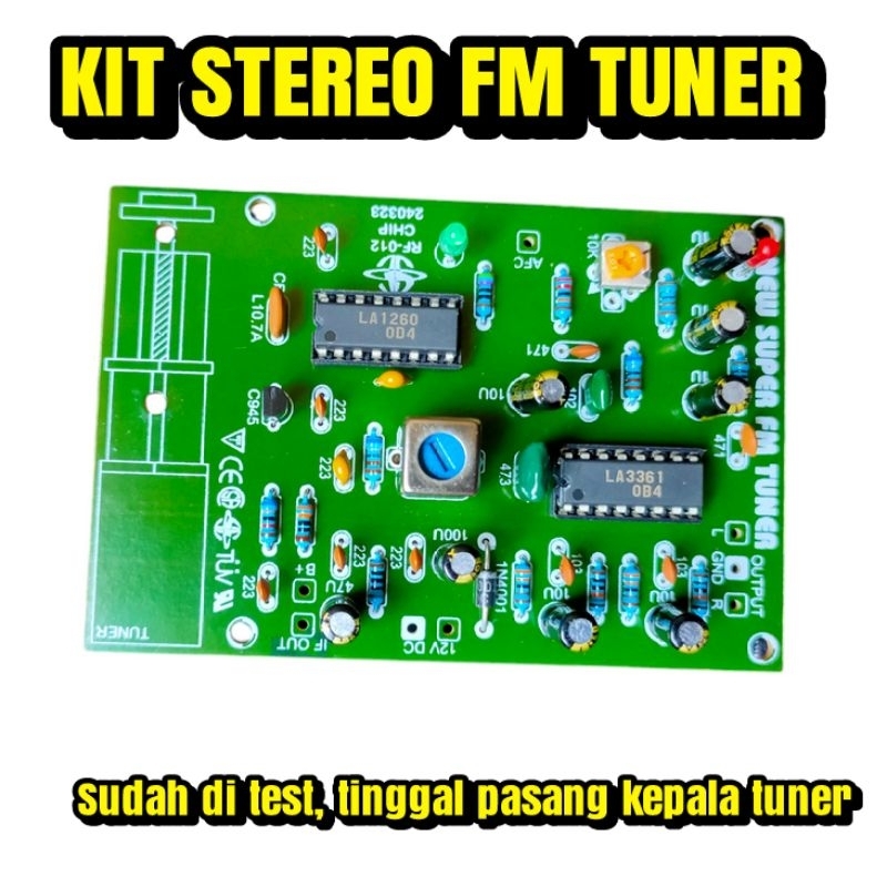 Kit stereo FM Tuner (tanpa tuner head)