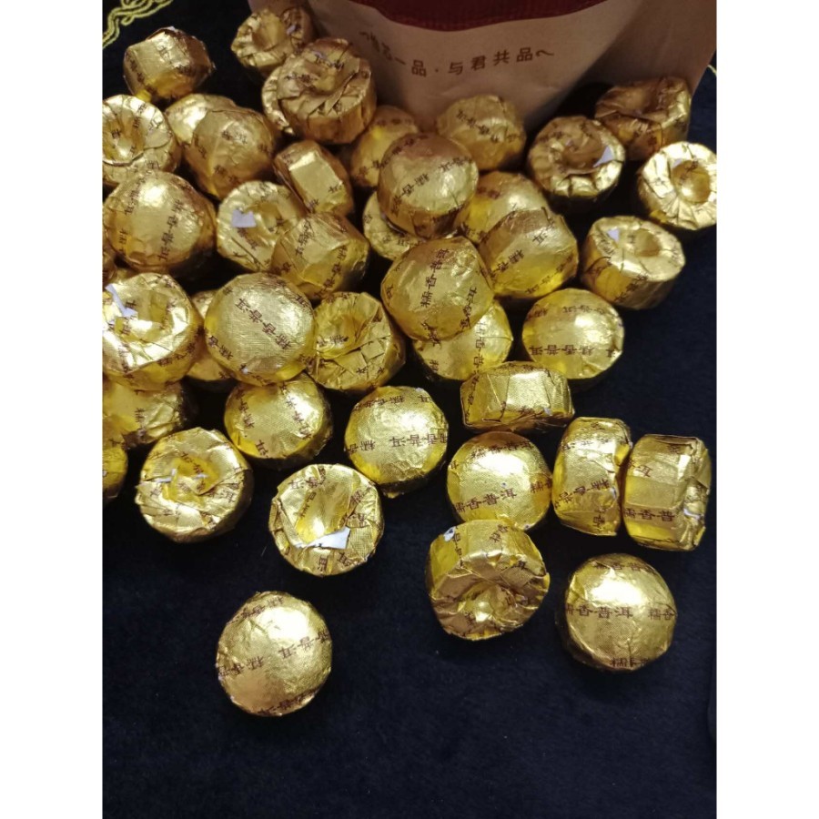 

Chinese Tea Pu Er Kulit Jeruk Citrus Orange Pu Er 普洱茶 warna emas