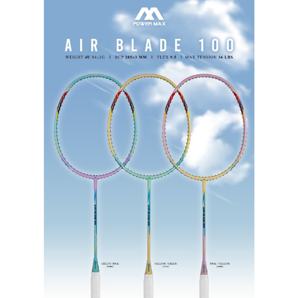 Raket Badminton PowerMax Furious 20 Original Max Tension