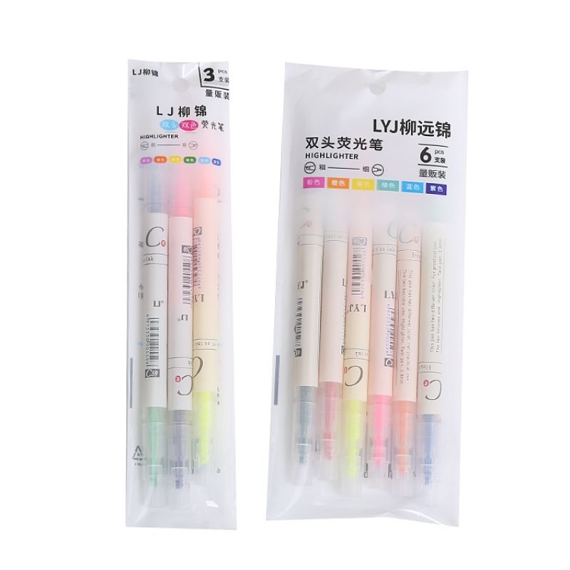 

1 set stabilo 2 warna/Stabilo 2in1/highlighter 2 warna/stabilo 2 sisi beda warna