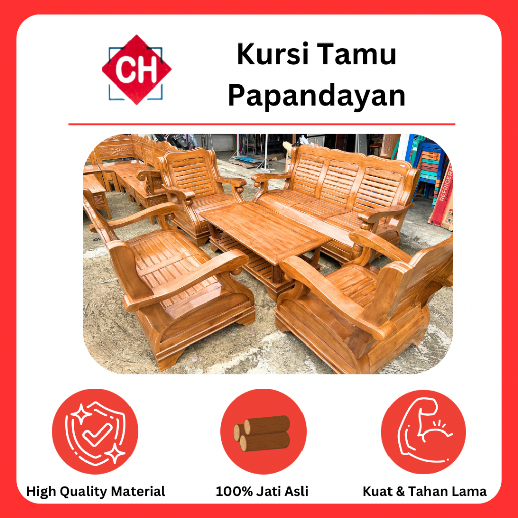 Kursi Tamu Papandayan 3211 Kursi Tamu Jati Jepara Asli