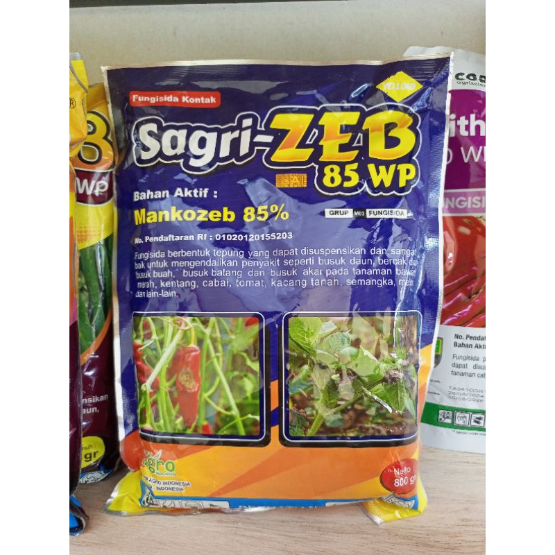 Sagri-ZEB 85WP Kuning Fungisida Kontak/Mankozeb 85%