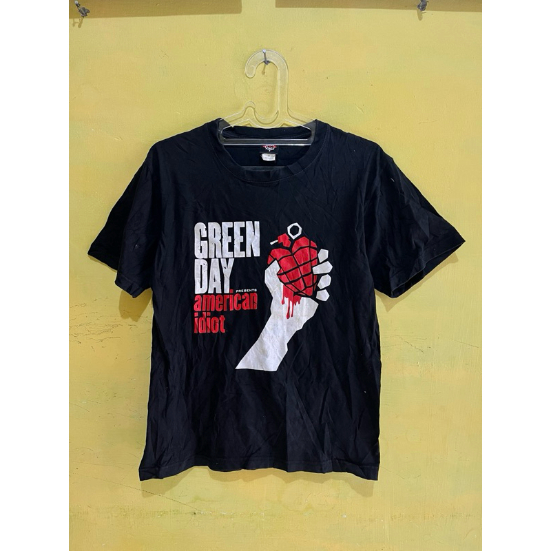 kaos band green day american idiot second