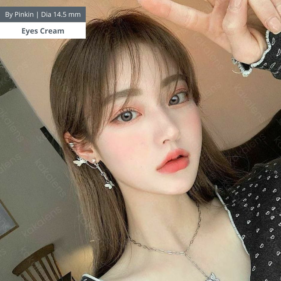 KAKALENS My Eyes Cream 14.5mm Gray Natural Lens / Softlen MyEyes Cream Grey by Pinkin Softlens