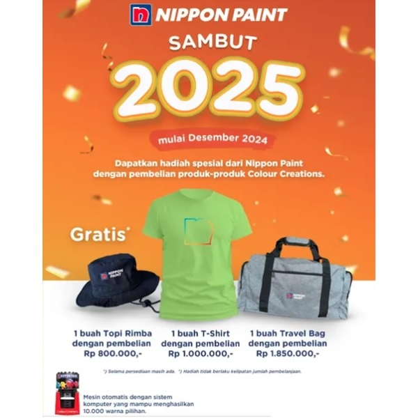 Cat Tembok Interior dan Eksterior Vinilex Tinting Galon