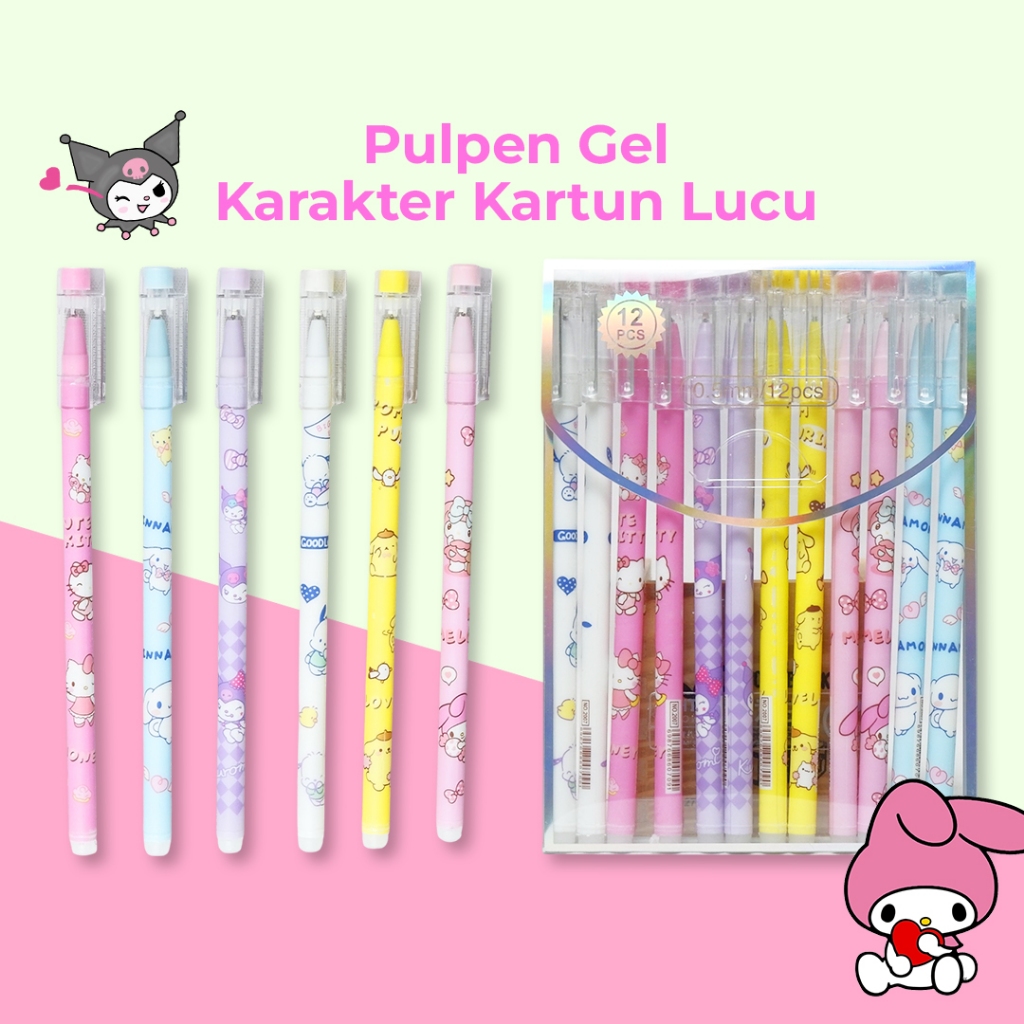 

TnT Gel Pen Sanrio Pena Gel Pen Karakter Anak Perlengkapan Sekolah Kantor / Gel Pen 2007 PerPCS