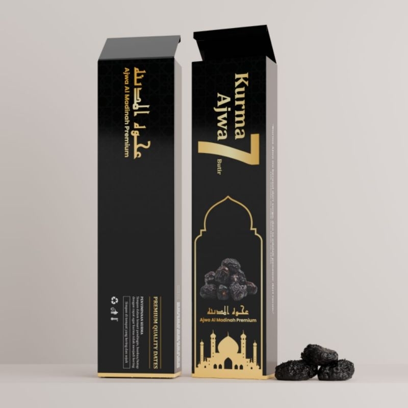 

KURMA AJWA MADINAH 7 BUTIR PREMIUM KURMA AZWA ISI 7