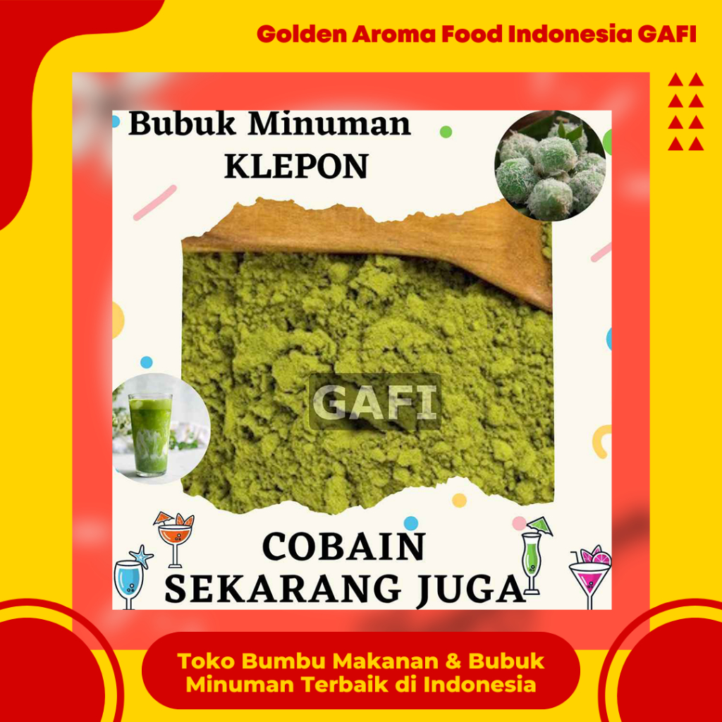 

Bubuk Minuman Klepon 1 Kg Bandung Serbuk Minuman Rasa Klepon Powder 1Kg Enak Murah Minuman Kekinian Terbaik Boba GAFI