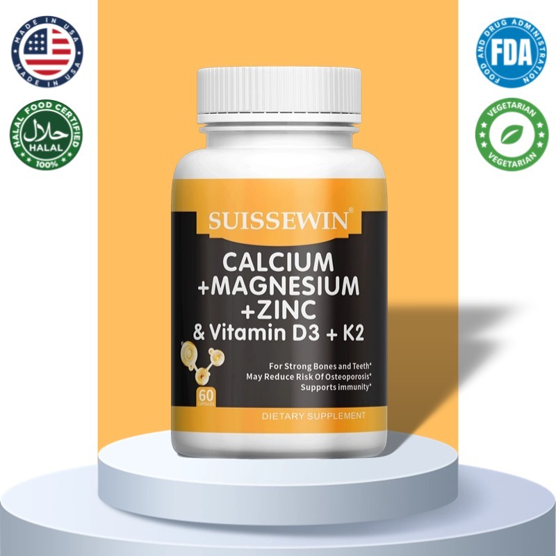 Suplemen Kalsium Magnesium Zinc - Perawatan Optimal untuk Tulang dan Sendi