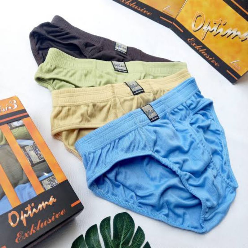 (6pcs) CD OPTIMA 818 Celana Dalam Pria Multicolor