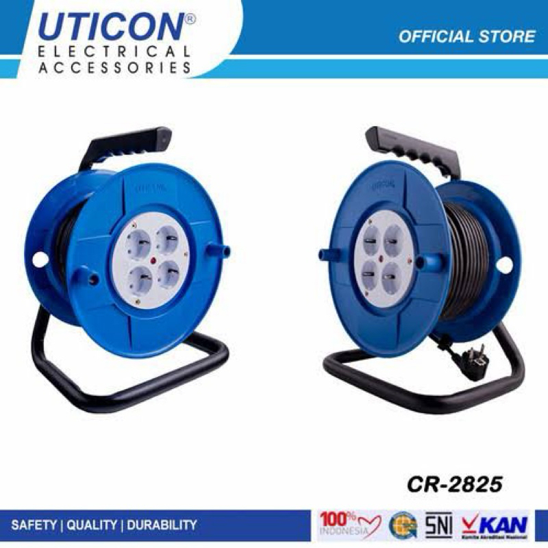 UTICON Kabel Roll 25m SNI / Kabel Gulung Arde CR- 2825 25 meter