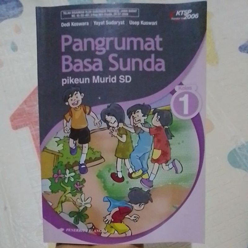 Buku Pangrumat Basa Sunda pikeun Murid SD Kelas 1 (Buku Jadul Original)