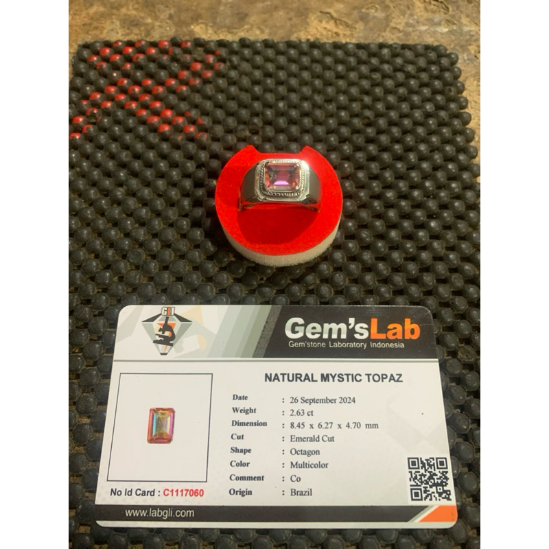 Natural mystic topaz