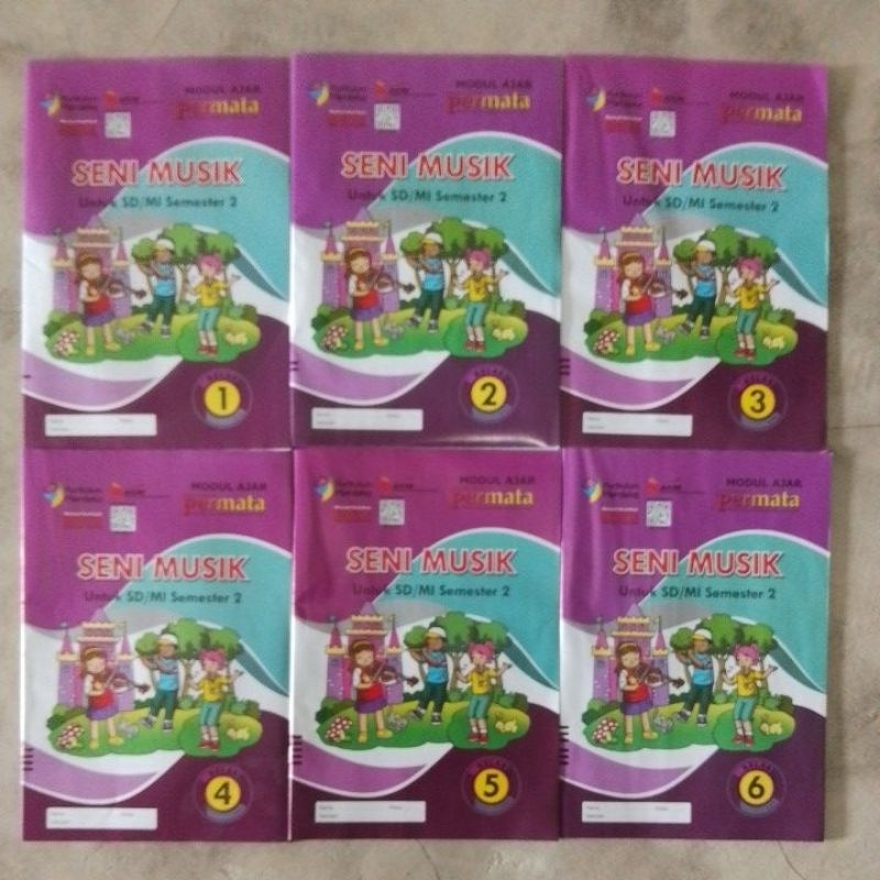 BUKU LKS PERMATA SENI MUSIK UNTUK KELAS 1,2,3,4,5,6 SD/MI KURIKULUM MERDEKA