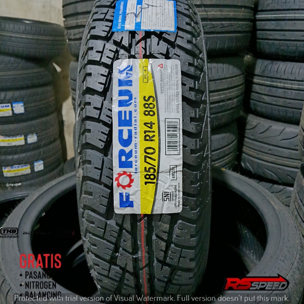 Ban Mobil buat muatan Grandmax,L300,Cary dll Merk Forceum ATZ/R ukuran 185/70 R14 Tubles