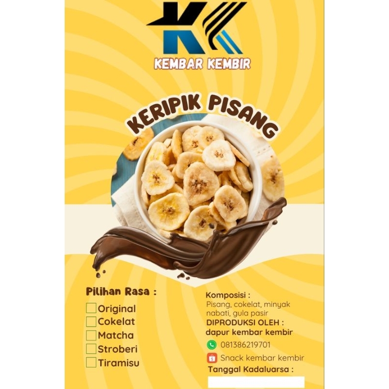 

kripik pisang kembar kembir