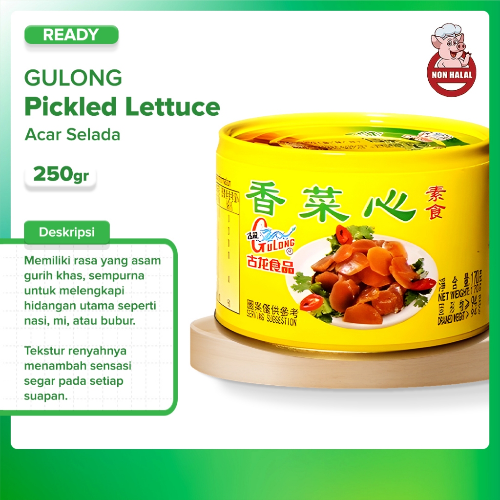 

GULONG Acar Selada Chaisim Kaleng 175gr Pickled Lettuce
