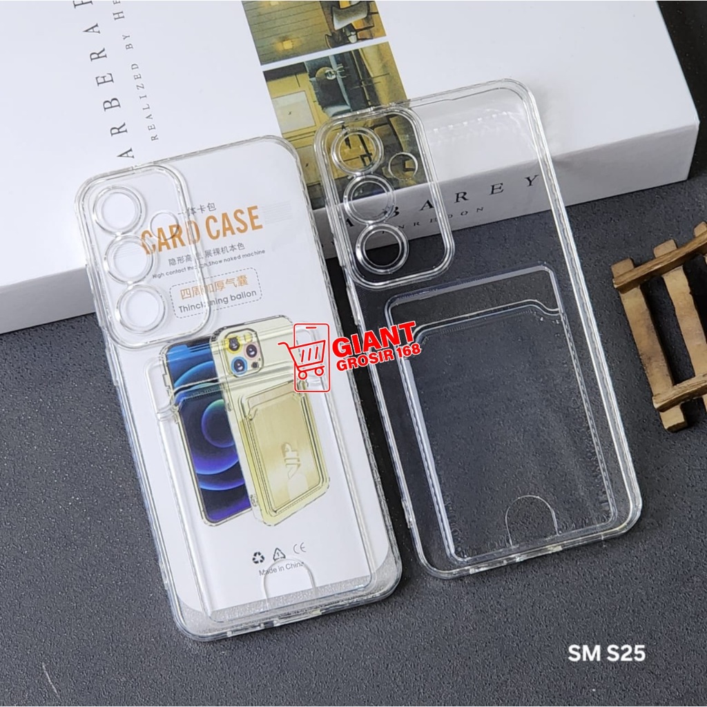 Samsung S25 Fe Samsung S25 Samsung S25 Plus Samsung S25 Ultra Clear Card Slot Kartu Bening Case Sams