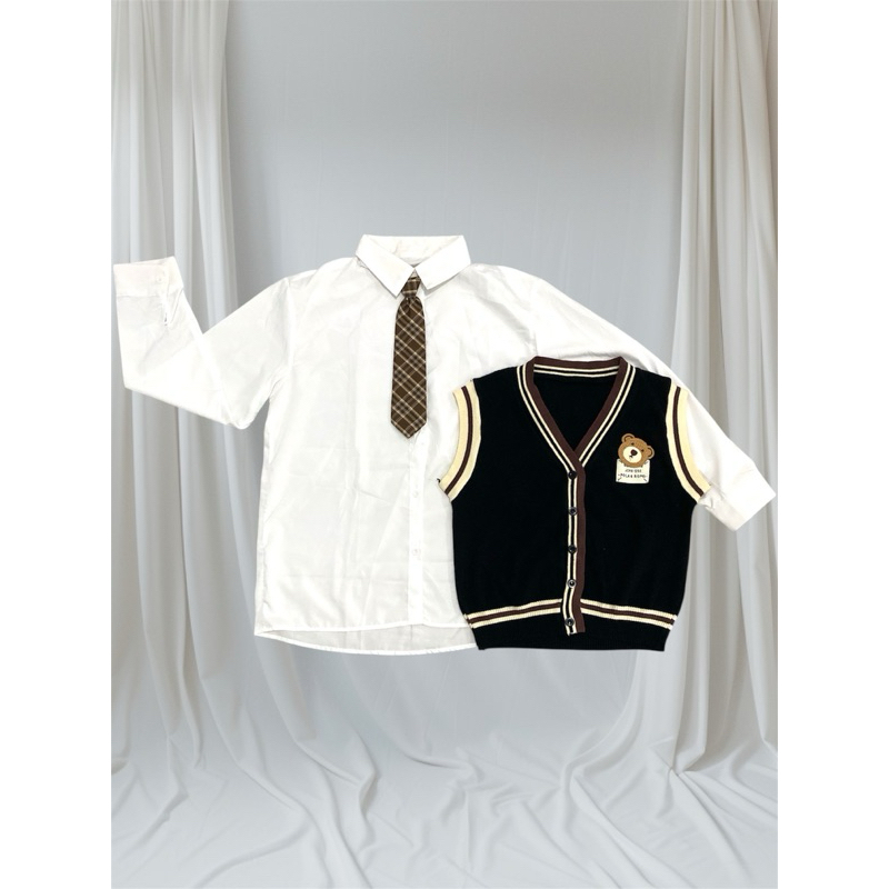 set knit vest atau rompi rajut wanita import premium bangkok