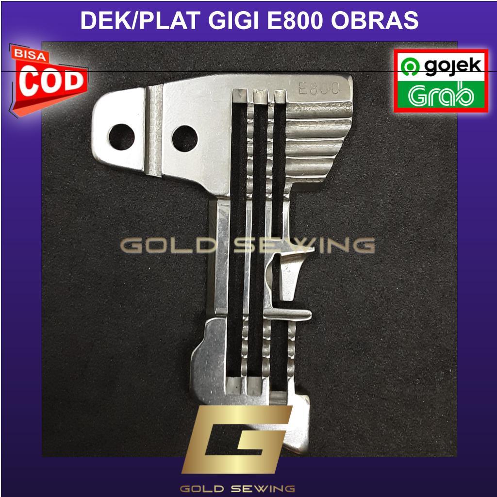Plat Mesin Obras Benang 3 737 / Needle Plate / Plat Gigi Mesin Obras E800 / E934 Neci Industri