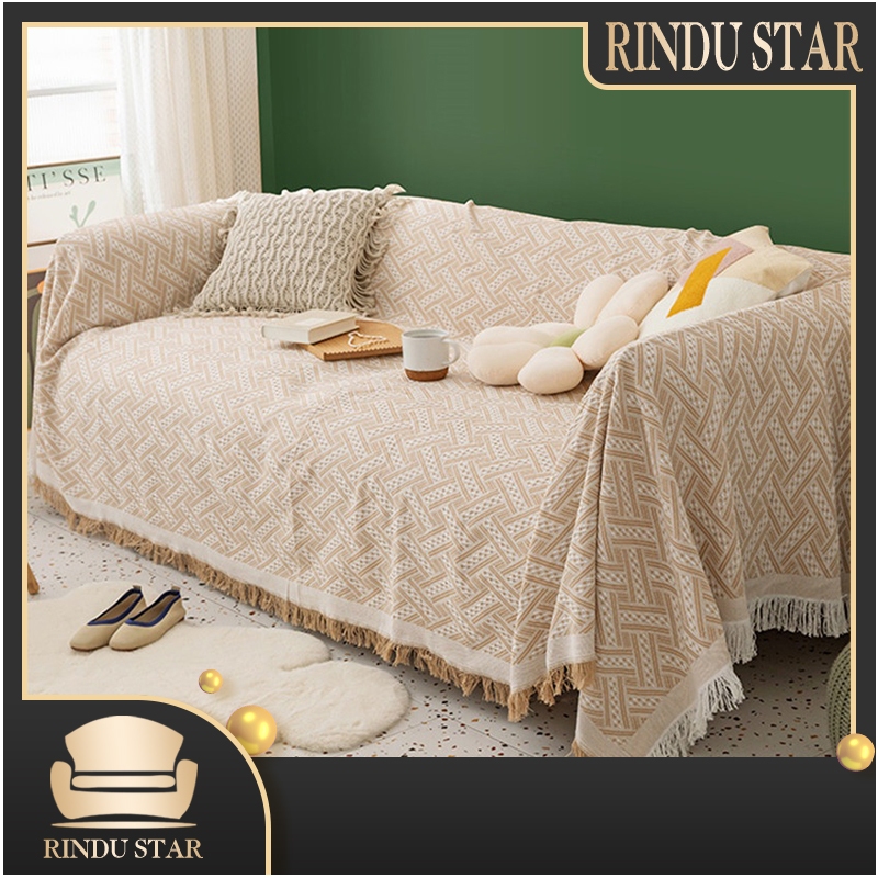RINDU.STAR SELIMUT SOFA NORDIC BLANKET SIZE 130*180CM 180*260CM 180*340CM - THROW BLANKET - SOFA