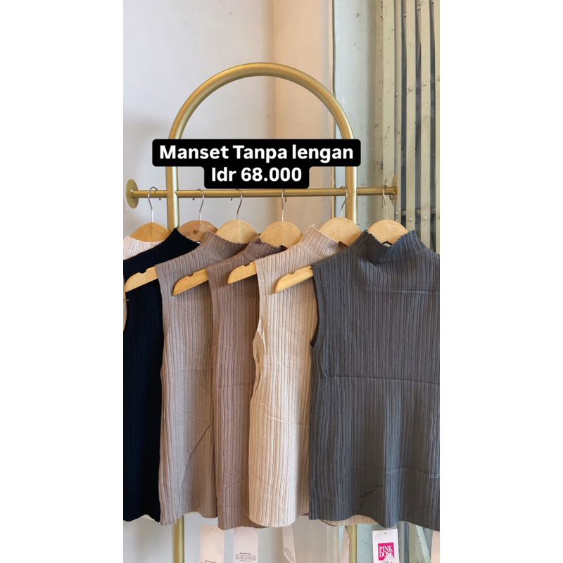 manset tanpa lengan/ manset wanita/ manset top