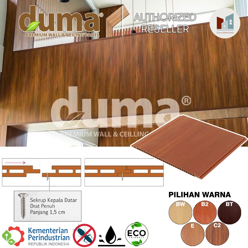 WPC NeoModern DOUBLE WALL Wall Panel dinding indoor | DUMA