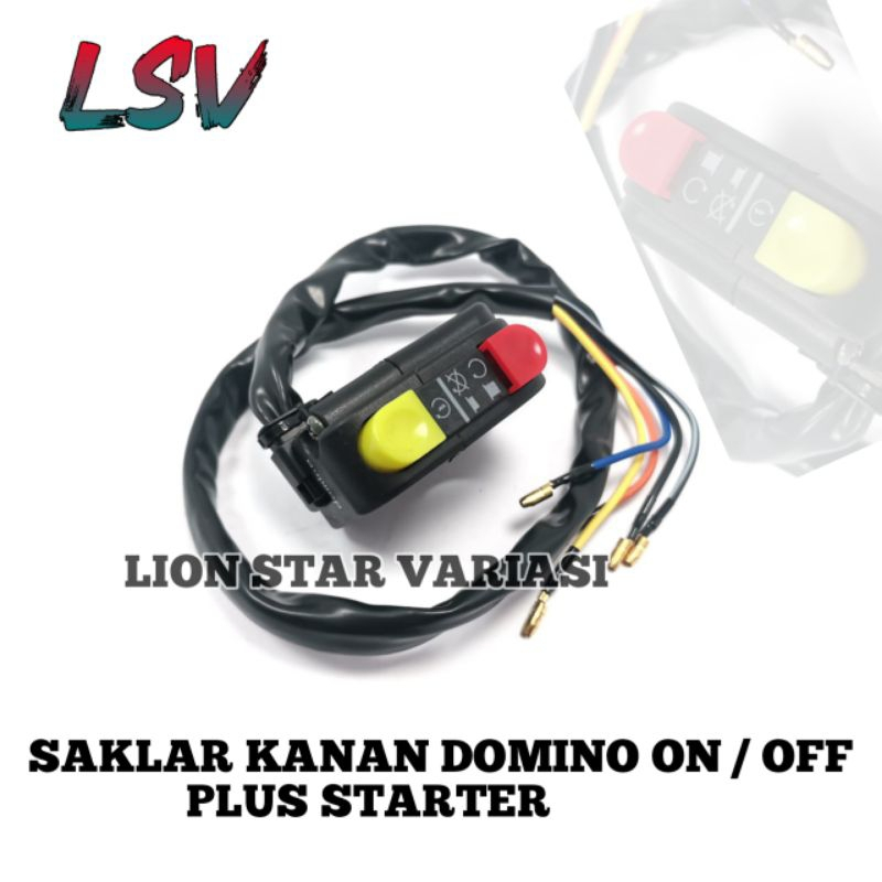 Saklar Kanan On Off Plus Starter KG18 Universal Bisa Semua Motor Vixion CB150 FINO VARIO SATRIA FU