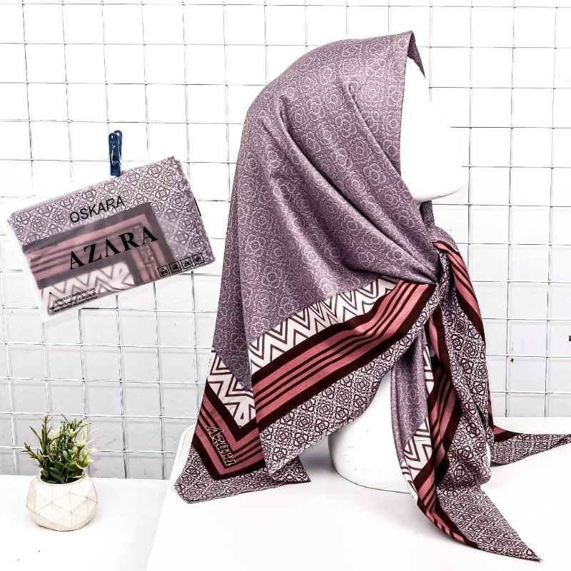 Azara Oskara Voal/ Segiempat Azara/ Segiempat Motif