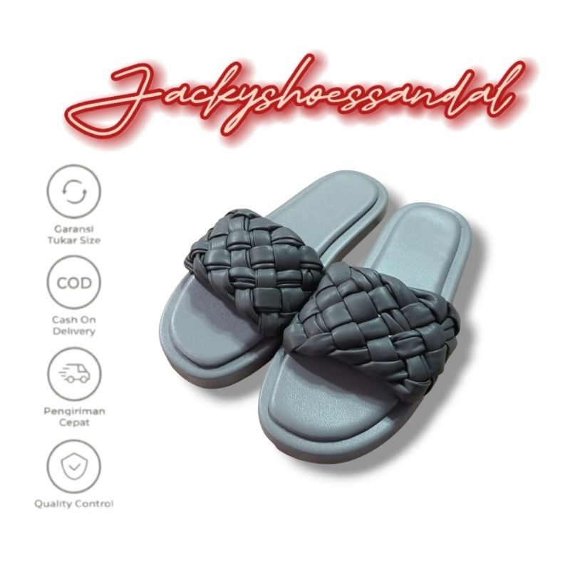 Sale Sandal Wanita Kekinian Terbaru Platform DDCK Kepang CK