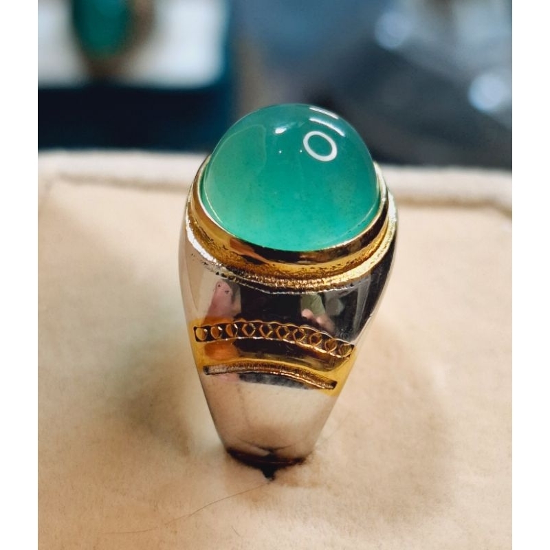 Cincin Batu Bacan Palamea Crystal Natural Super (Original) Plus Memo Lab