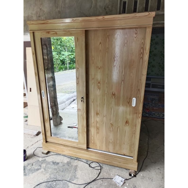 Almari Sliding Minimalis Murah / Lemari Pakaian / Almari Sliding /Lemari sliding