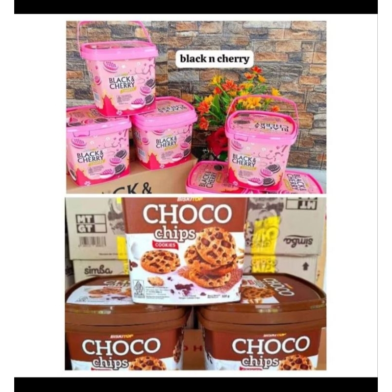 

BLACK AND CHERRY BISKUIT CHOCO CHIPS COOKIES 360g