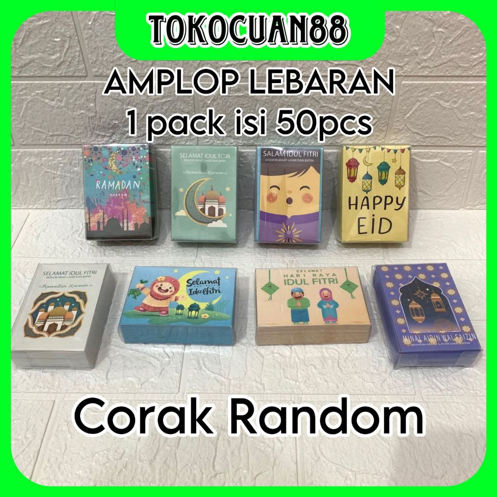 

Amplop Lebaran Idul Fitri 2025 isi 50pcs / Angpao Idul Fitri 2025 50pcs