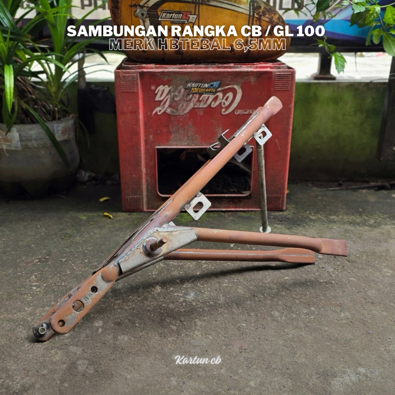 Rangka CB merk HB nganjukan sambungan rangka CB/GL100 belakang tatanan pnp begel panjang pipa sangat