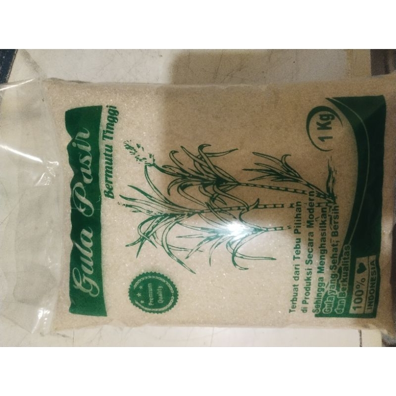 

Gula pasir bermutu tinggi 1kg terbuat dari tebu pilihan
